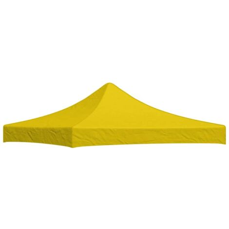 Toit de tente de réception  Toit de remplacement 3x3 m Jaune 270 g/m² 90274