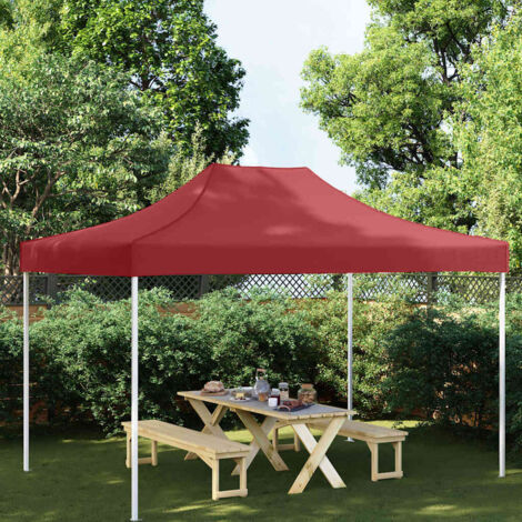 Toit de tente de réception-Toit de remplacement 4,5x3 m Bordeaux 270 g/m²