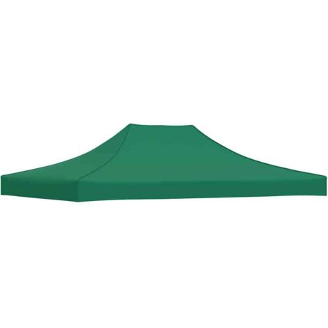 Toit de tente de réception  Toit de remplacement 4,5x3 m Vert 270 g/m² 29638