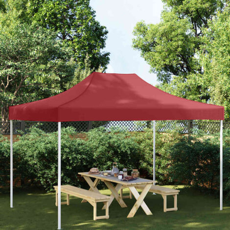 Toit de tente de réception-Toit de remplacement 4x3 m Bordeaux 270 g/m²