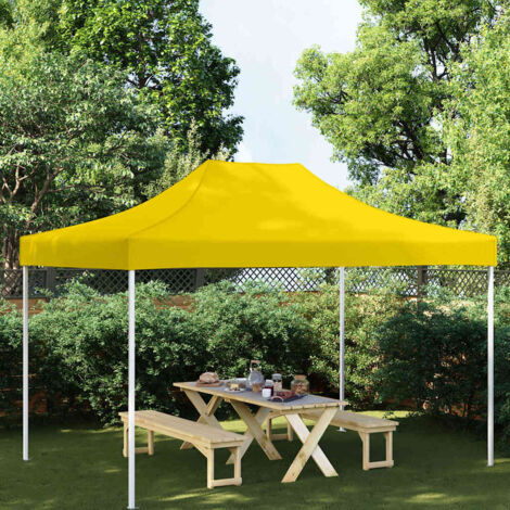 Toit de tente de réception-Toit de remplacement 4x3 m Jaune 270 g/m²
