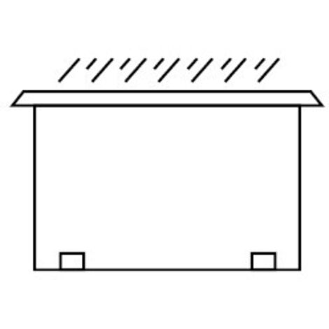 toit pare pluie pour caisson modulaire taille 4 à 7 NATHER 990458