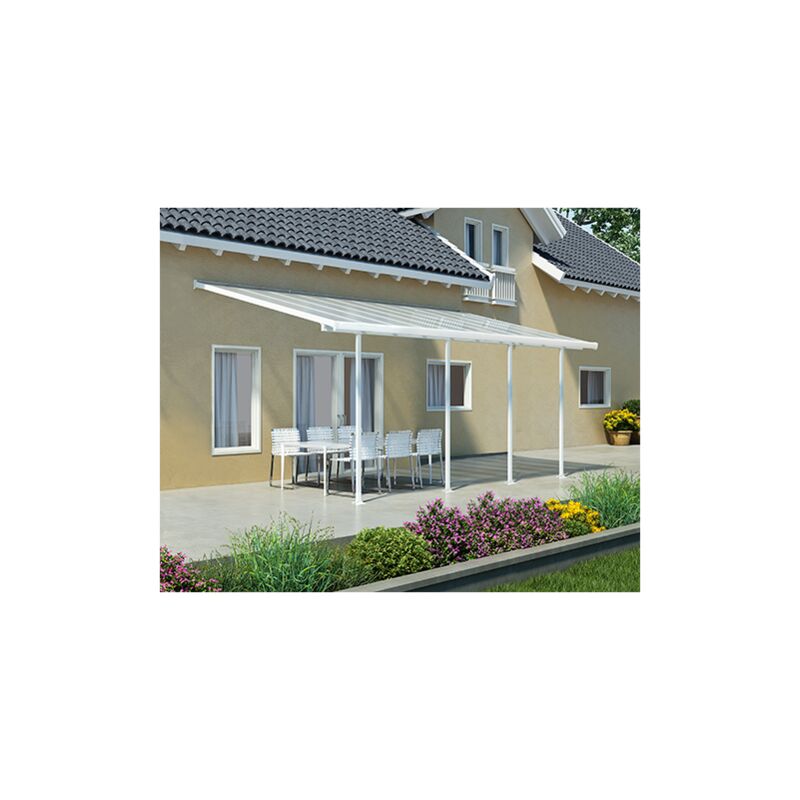 Toit de terrasse FERIA PATIO COVER 3x9m - Blanc