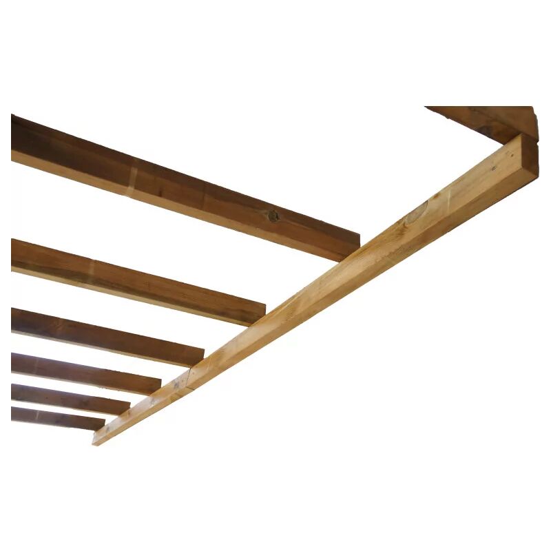 Toit Couv'Terrasse® en bois 3x3 m - Avec toit polycarbonate