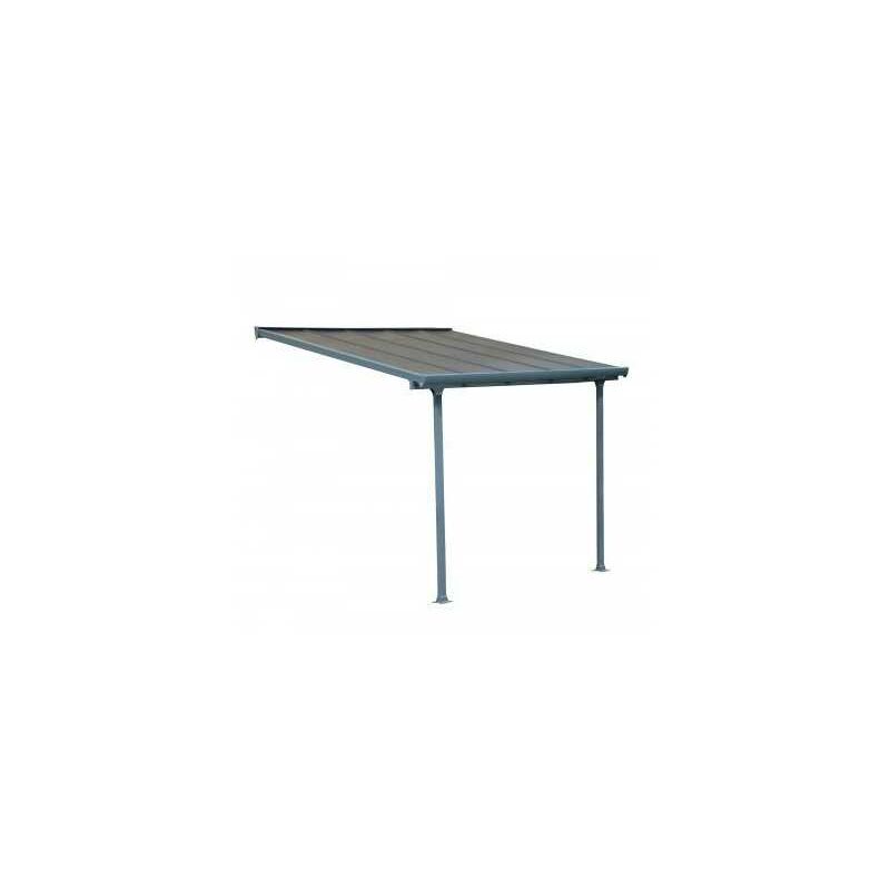 Toit Terrasse FERIA PATIO COVER 3X3 - Gris 7016 (aluminium & polycarbonate)
