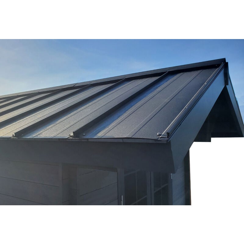 Toiture bac acier pour Abri composite 13m² 2 pentes Green Outside