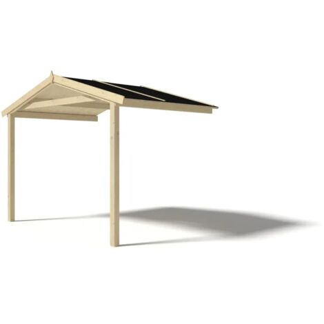 Toiture de véranda/ de terrasse 3x3m pour le chalet de jardin 3m, couleur naturel - Naturel