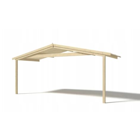 Toiture de véranda/ de terrasse 5x2m pour le chalet de jardin 5m, couleur naturel - Naturel