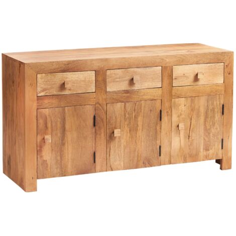 Toko Light Mango Large Sideboard - Solid Mango Wood - L45 x W135 x H75 cm