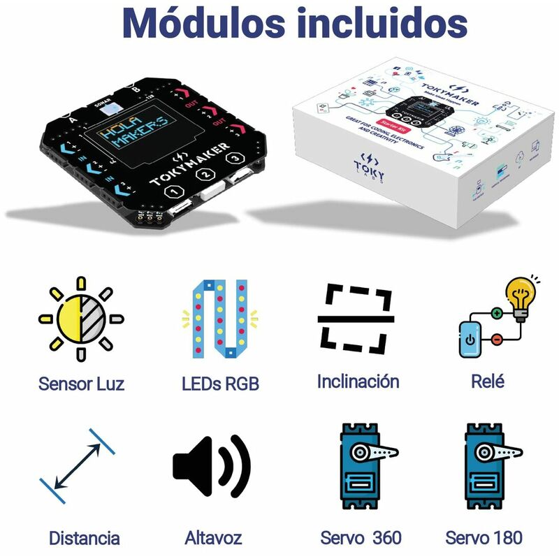 

Tokymaker Kit de Electrónica Tokylabs Tokymaker