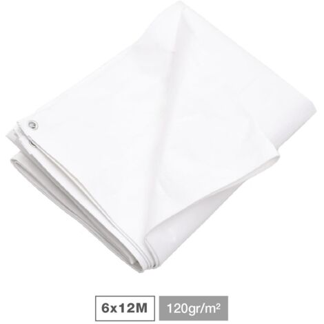 Toldo 120gr 6x12M Blanco
