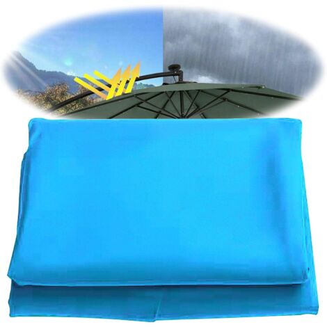 Toldo (300 cm) de tela de 6 varillas para sombrilla de jardín/patio/piscina/terraza. Funda de repuesto para sombrilla.