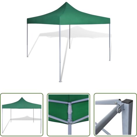 Toldo al aire libre - Cenador plegable verde 3x3 m