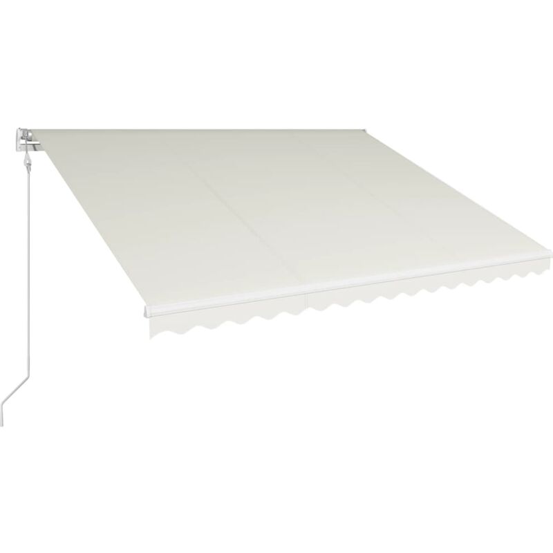 

Toldo automático retráctil color crema 400x300 cm - Crema - Vidaxl