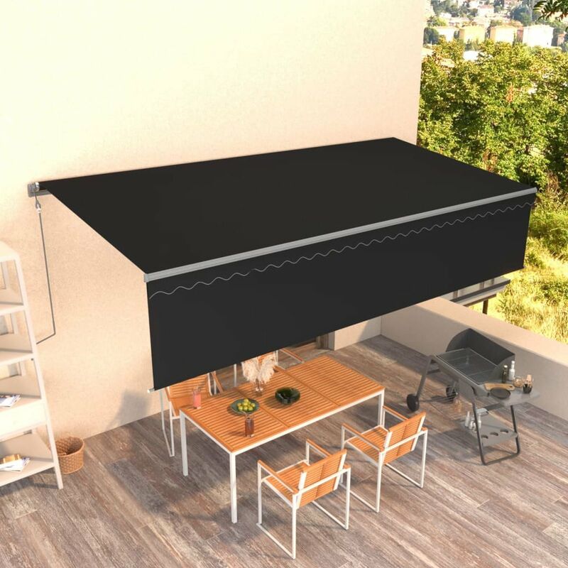 

Toldo automatico retractil con persiana 6x3 m antracita