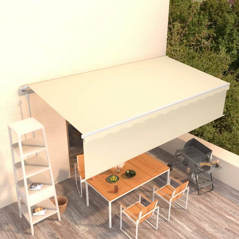 

Toldo automatico retractil con persiana 6x3 m crema