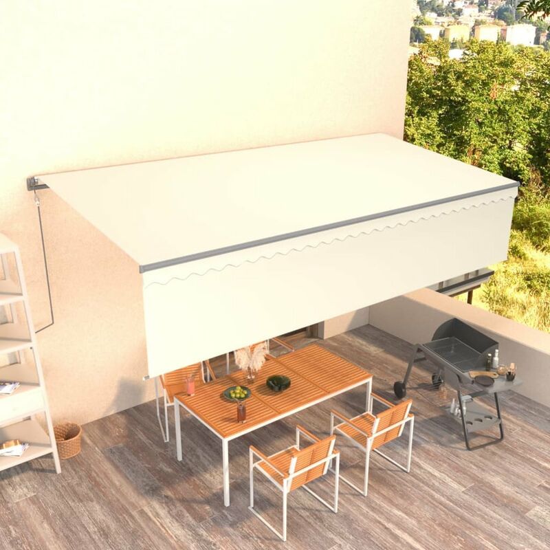 

Toldo automatico retractil con persiana 6x3 m crema
