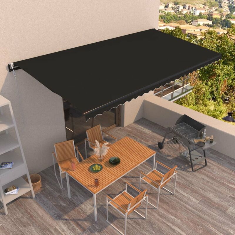 

Toldo automatico retractil gris antracita 600x350 cm