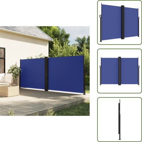 Toldo azul - vidaXL Toldo lateral retráctil azul 180x1000 cm - Toldo para balcón