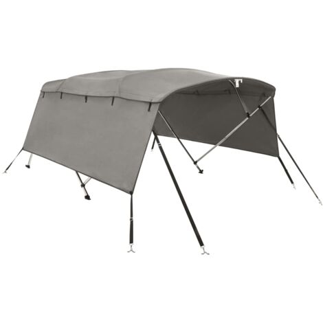 Toldo bimini 4 arcos con paredes laterales 243x(170-182)x137 cm vidaXL