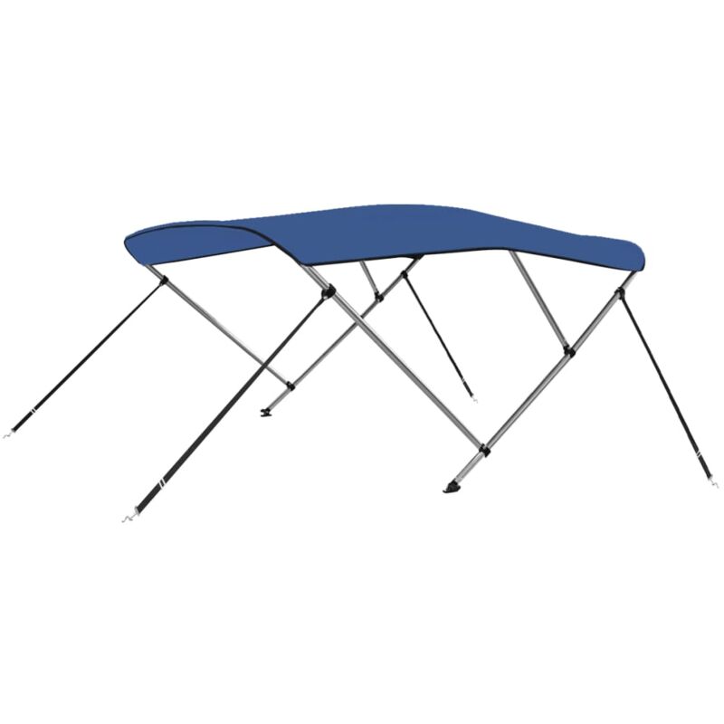 

vidaXL Toldo Bimini de 3 arcos azul 183x140x137 cm