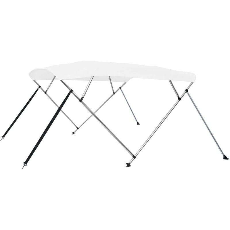 

Toldo Bimini de 4 arcos blanco 243x180x137 cm
