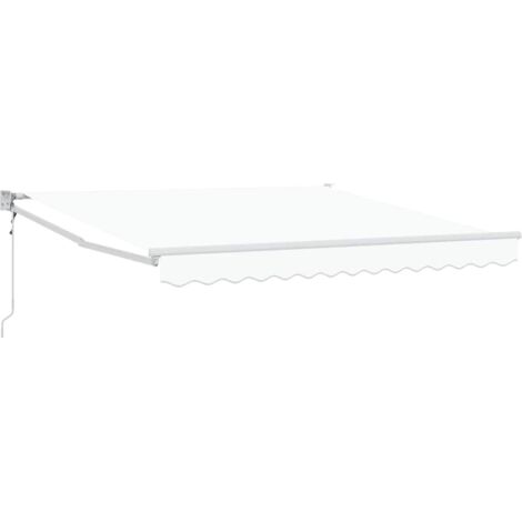 Toldo Blanco 3 x 2,5 m Poliester y metal vidaXL
