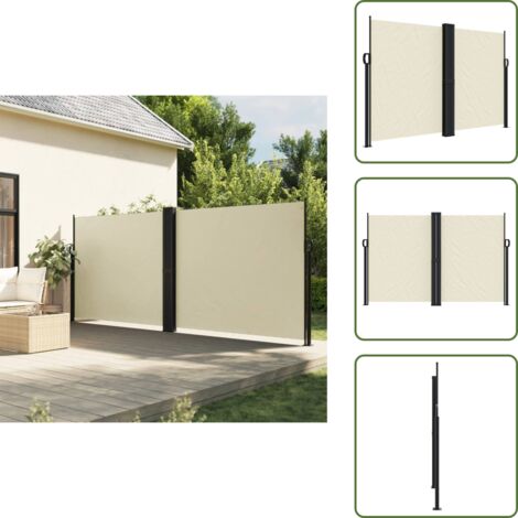 Toldo crema - vidaXL Toldo lateral retráctil crema 160x1000 cm - Toldo para balcón