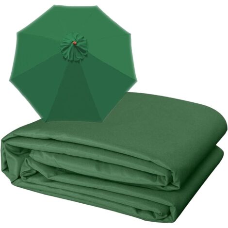 Toldo de 300 cm, 8 varillas, cubierta, colores, solo la parte superior, tela de repuesto para sombrilla de jardín (color: azul marino, Si