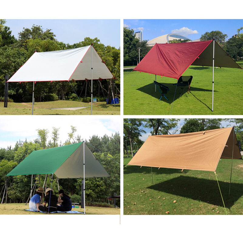 

Toldo de 3.2x3m, Carpa de lona impermeable, Refugio para el sol en la playa,Vino rojo