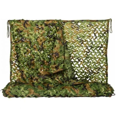 Toldo de 4 x 5 m con estampado de camuflaje militar para caza, jardín, decoración y protección solar.