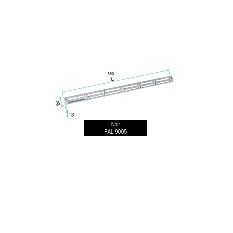 Aldes - Toldo de carpintería exterior para entrada de aire ehb/ehl - Negro - 11011813