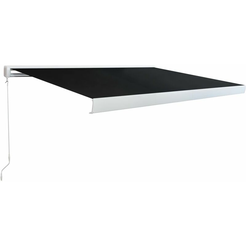 

Toldo de carrete manual 350 cm gris antracita