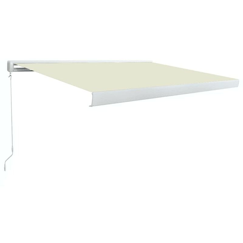 

Toldo de carrete manual color crema 300x250 cm