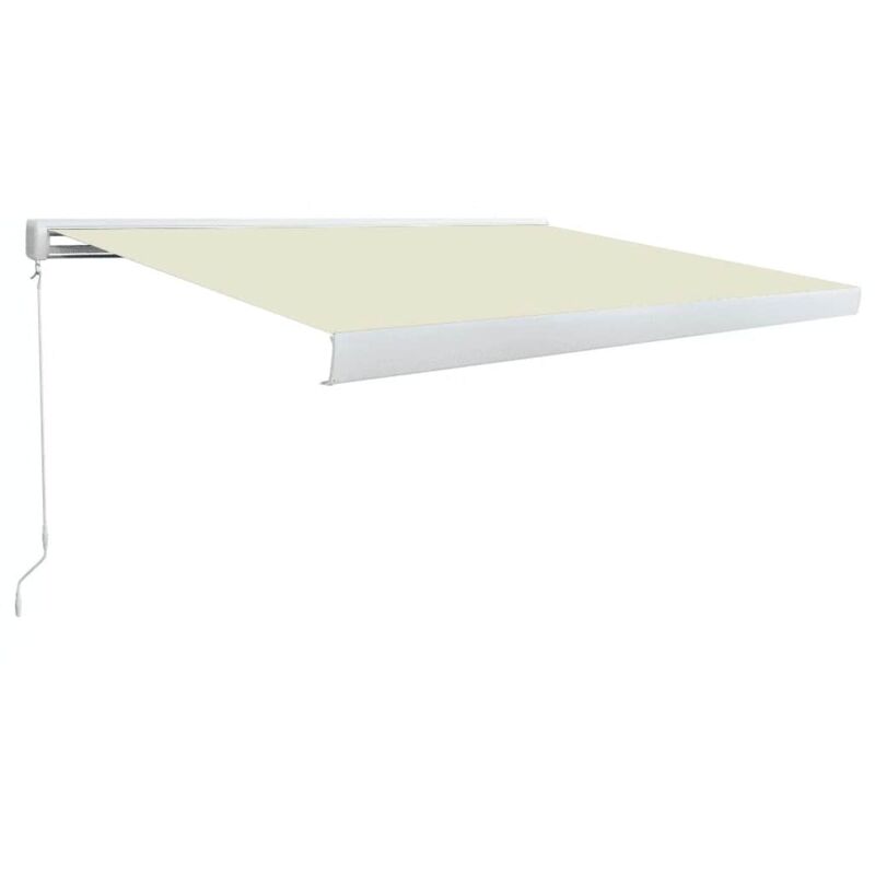 

Toldo de carrete manual color crema 300x250 cm - Crema - Vidaxl