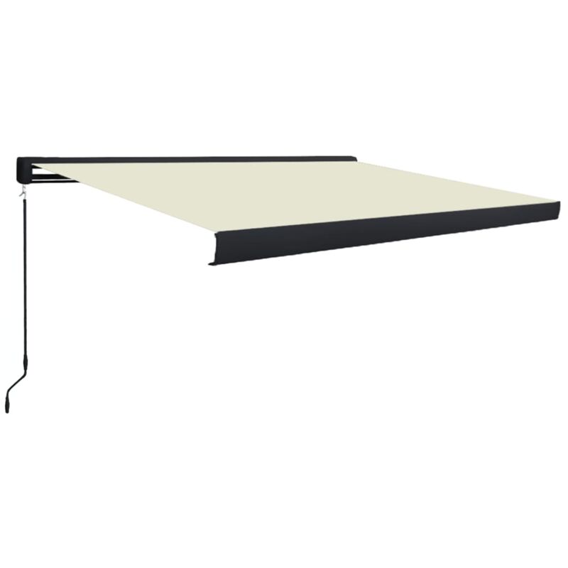 

Toldo de carrete manual color crema 300x250 cm - Crema - Vidaxl