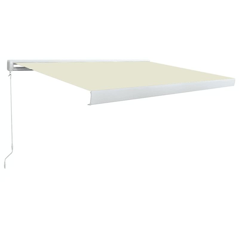 

Toldo de carrete manual color crema 300x250 cm