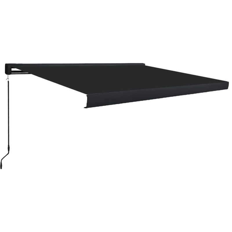 

Toldo de carrete manual gris antracita 300x250 cm - Antracita - Vidaxl