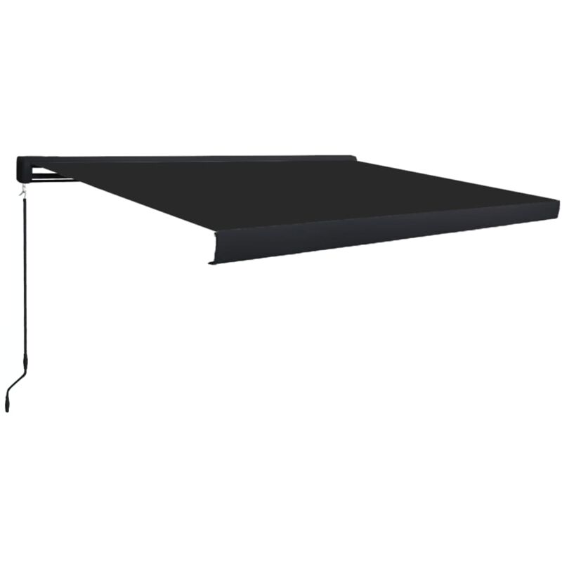 

Toldo de carrete manual gris antracita 350x250 cm - Antracita - Vidaxl