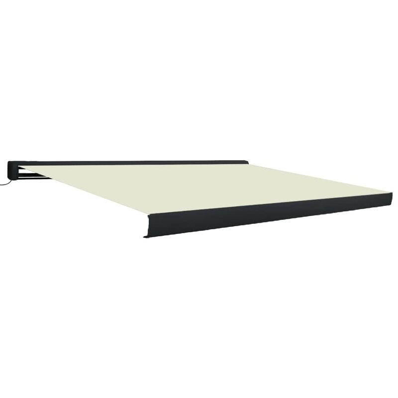 

Toldo de carrete motorizado color crema 300x250 cm - Crema - Vidaxl