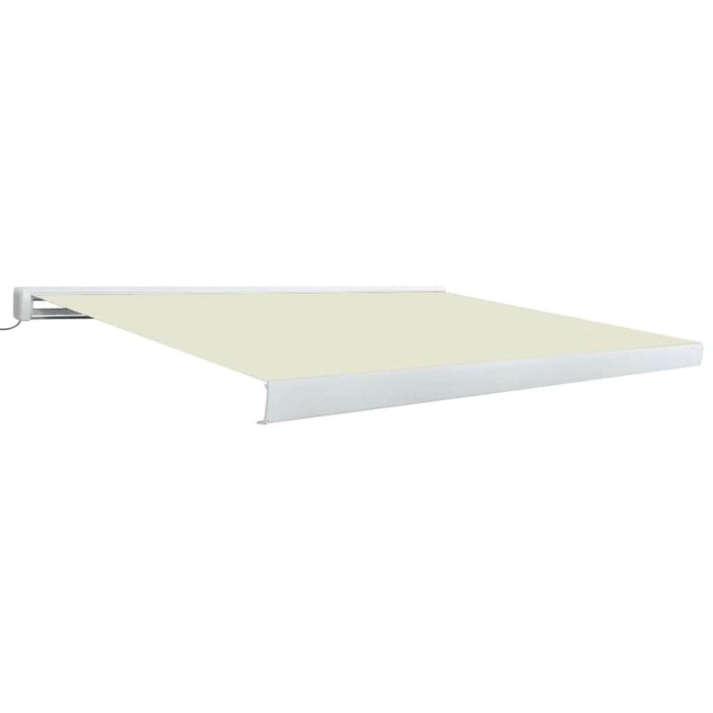 

Toldo de carrete motorizado color crema 300x250 cm - Crema - Vidaxl