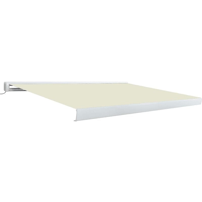 

Toldo de carrete motorizado color crema 350x250 cm - Crema - Vidaxl