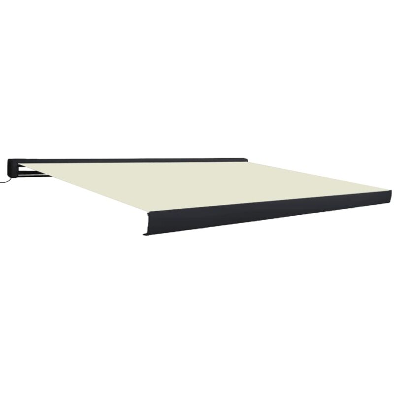 

vidaXL Toldo de carrete motorizado color crema 350x250 cm - Crema