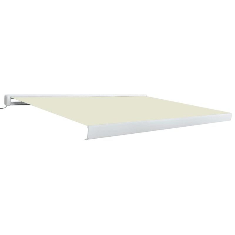 

Toldo de carrete motorizado color crema 400x300 cm - Crema - Vidaxl