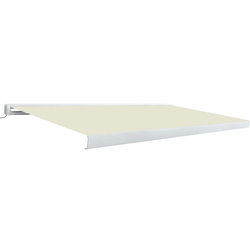 

Toldo de carrete motorizado color crema 500x300 cm - Crema - Vidaxl