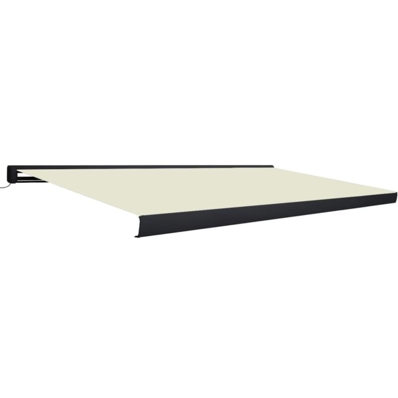 

Toldo de carrete motorizado color crema 500x300 cm - Crema - Vidaxl