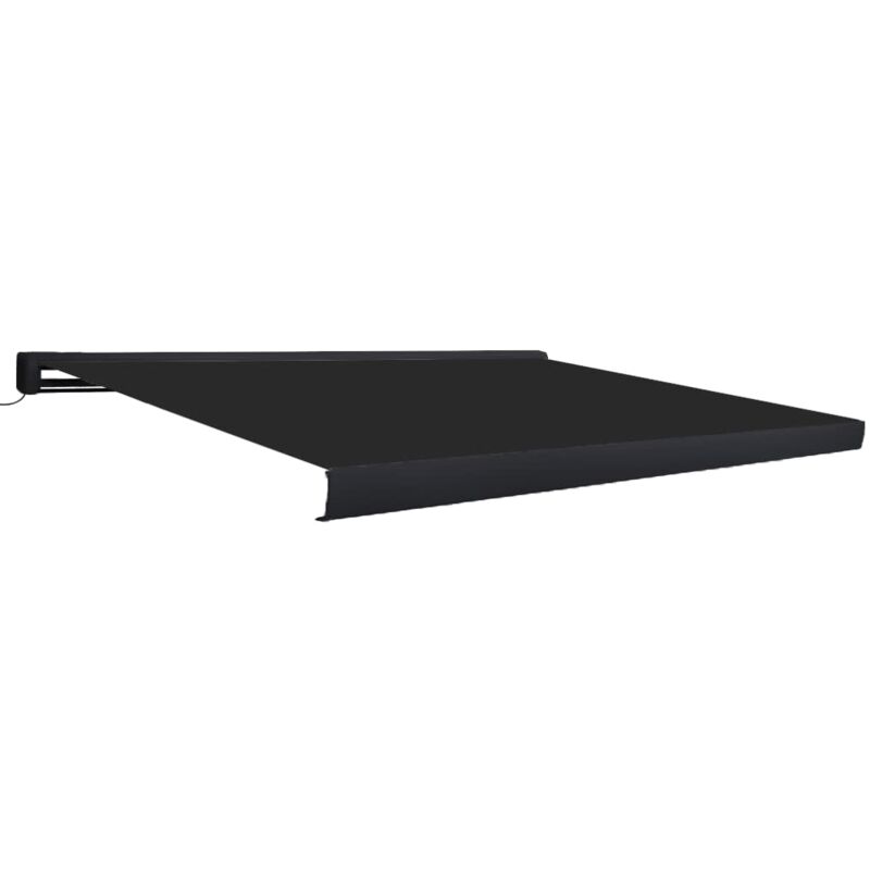 

Toldo de carrete motorizado gris antracita 350x250 cm - Antracita - Vidaxl