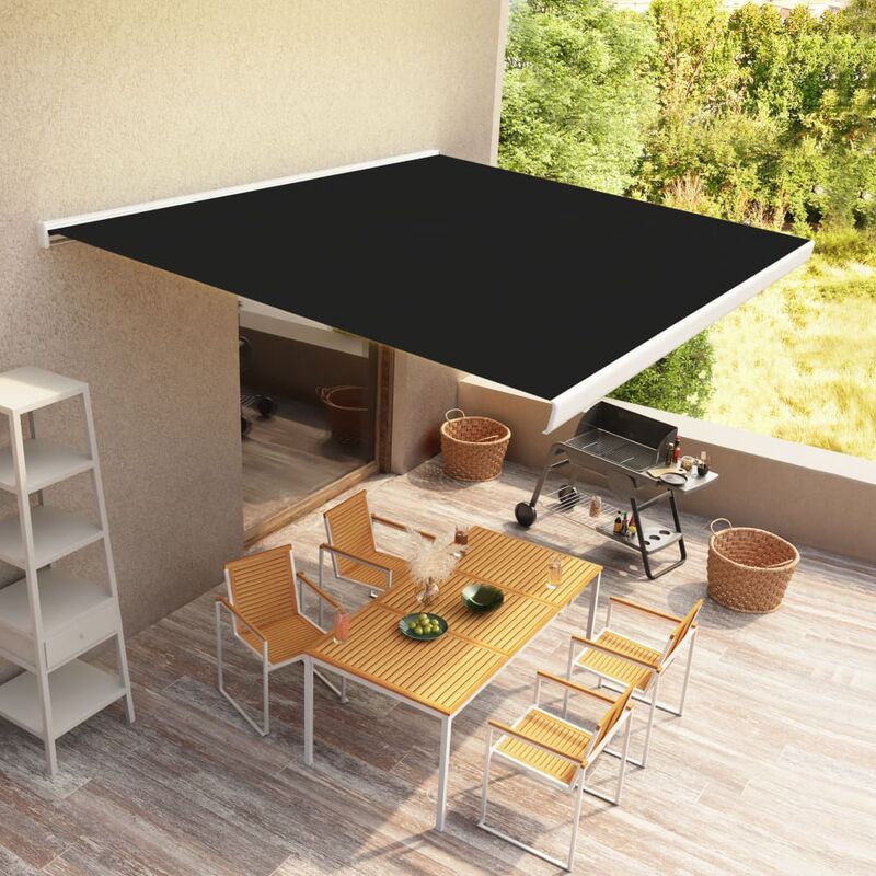 

Toldo de carrete motorizado gris antracita 400x300 cm