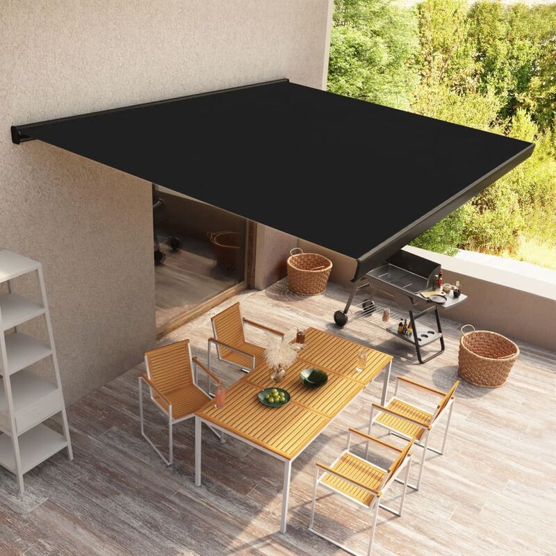 

Toldo de carrete motorizado gris antracita 500x300 cm