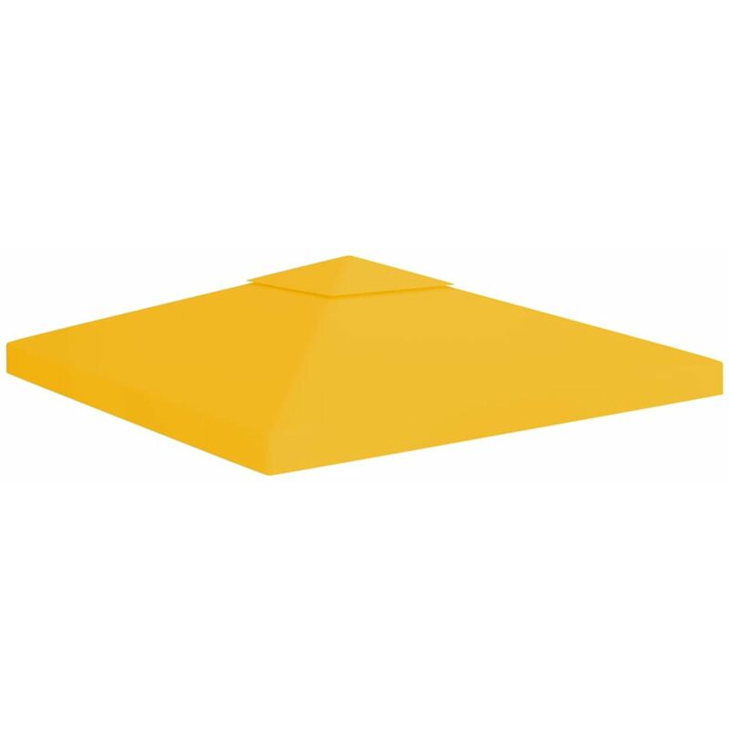 

Toldo de cenador 2 niveles 310 g/m2 3x3 m amarillo